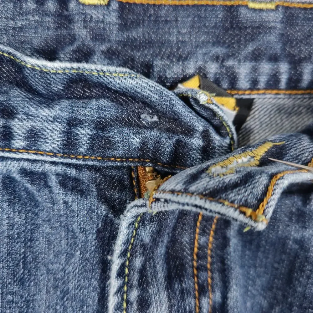 Lucky Brand Mens 36x28 Straight Leg Jeans - Missing Button